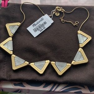 Madewell 2 Tone Aztec print necklace